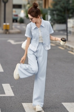 2025夏装新款时尚简约气质优雅套装三件套，女装套装/套裙，伊航服饰