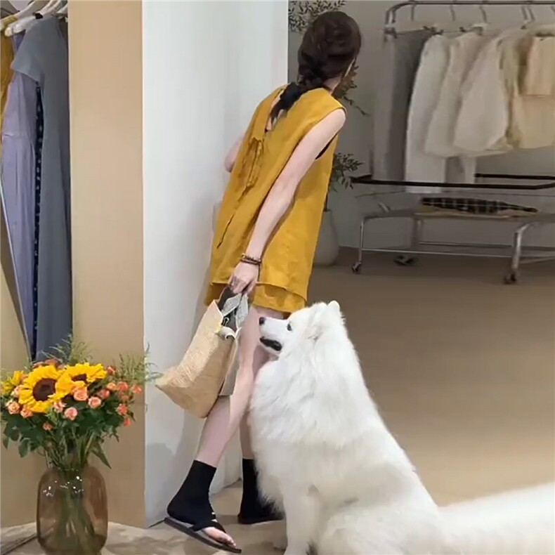 高级感时尚潮流套装女夏新款宽松纯色圆领无袖上衣阔腿短裤两件套,女装套装/套裙,江南