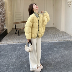 新款【有货】新标90白鸭绒针织拼接B109-9882-315-448，女装羽绒服，2B109