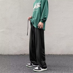 垂感西裤男夏季新款潮牌ins宽松直筒裤高街阔腿休闲裤 K4337-P32图片