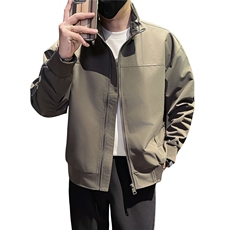 社会小伙秋装新款男时尚夹克男店主外套JK80-P78控128灰色，男装夹克，星座301B-1