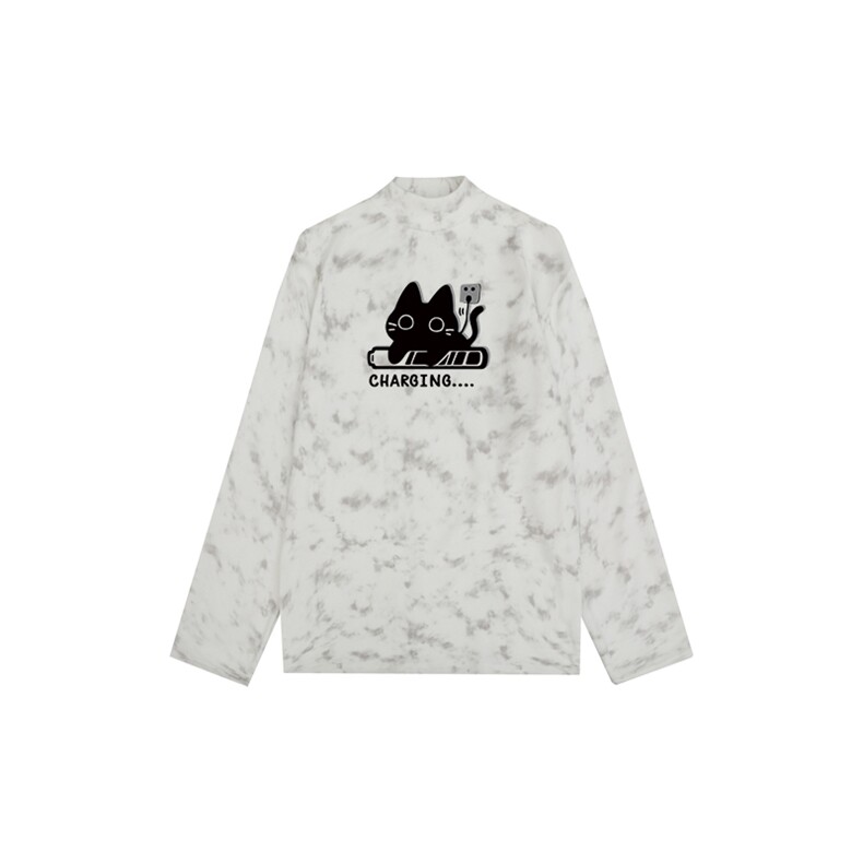 260克重磅扎染德绒半高领打底衫【有货】HD019-DR25383RB-P25,男装T恤,电商019-1