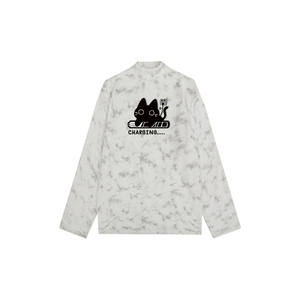 260克重磅扎染德绒半高领打底衫【有货】HD019-DR25383RB-P25