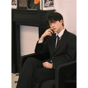 西装套装男秋冬商务正装韩版修身上班工作服新郎结婚西服礼服上衣图片