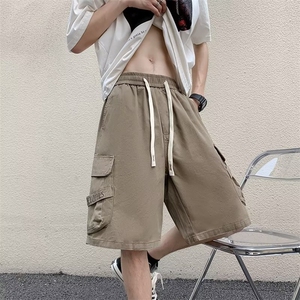 工装短裤男韩版潮流大口袋2025夏季新款ins宽松帅五分裤K2162-P38图片