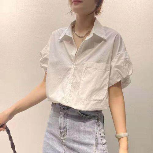 衬衫短袖小衫，女装衬衫，戈朴
