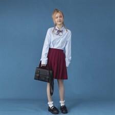 中性风C316 CS676 P58送蝴蝶结秋装长袖衬衫JK制服班服绣花图片