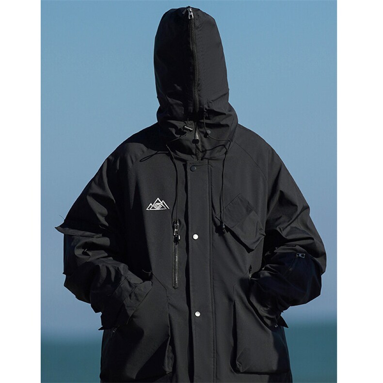 24冬潮户外运动防水双板滑雪服男休闲加棉加厚保暖外套M78-P155,男装棉衣,电商A001-1
