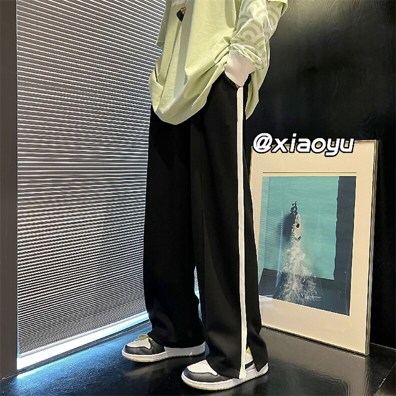 XZ616秋季新款百搭开叉拖地休闲长裤TY379P45控58,男装休闲裤,星座512A（原616）