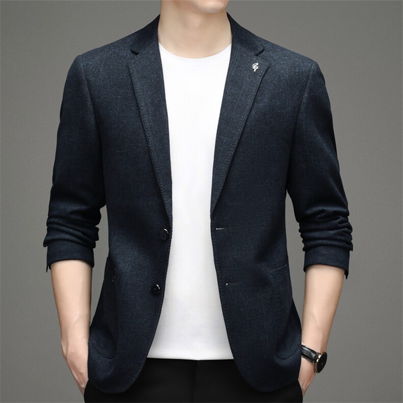 DJ3051钱塘2020-3秋冬季新款时尚休闲简约中年男士西服货稳P152图片