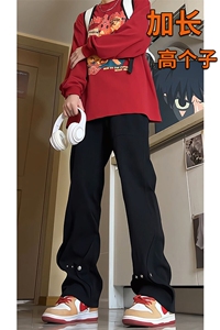 春季加长版裤子男高个子微喇牛仔裤185cm110直筒修身长裤KZ015P60图片