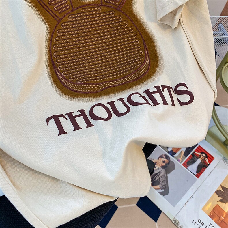 精梳纯棉后包领抖音天猫品质男女情侣发泡短袖T恤TT032-40,男装T恤,星座911-3