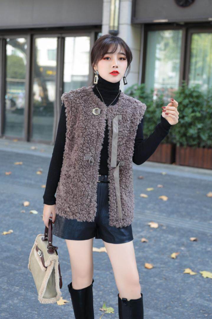 皮毛一体背心，女装背心吊带，千禧宏运