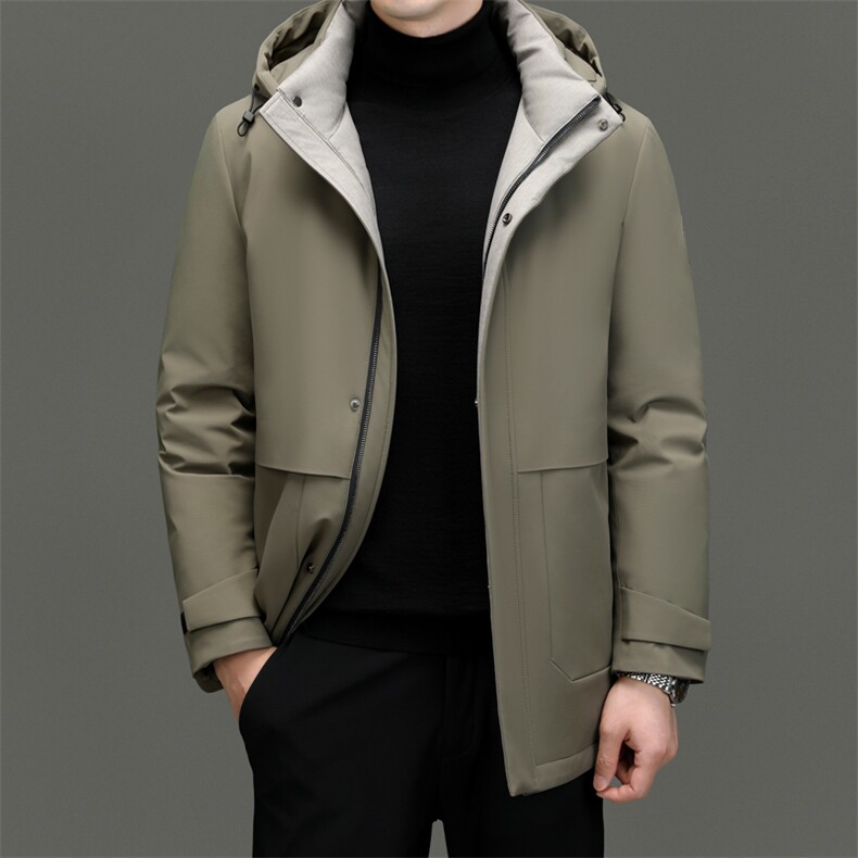 BNGDRY3993钱塘2020-2商务简约冬季厚款中年男士90鹅绒羽绒服P315图片