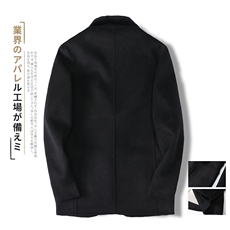 2021秋冬新款男士双面羊绒夹克短款毛呢外套手工大衣Y8509P285，男装毛呢大衣，电商D230