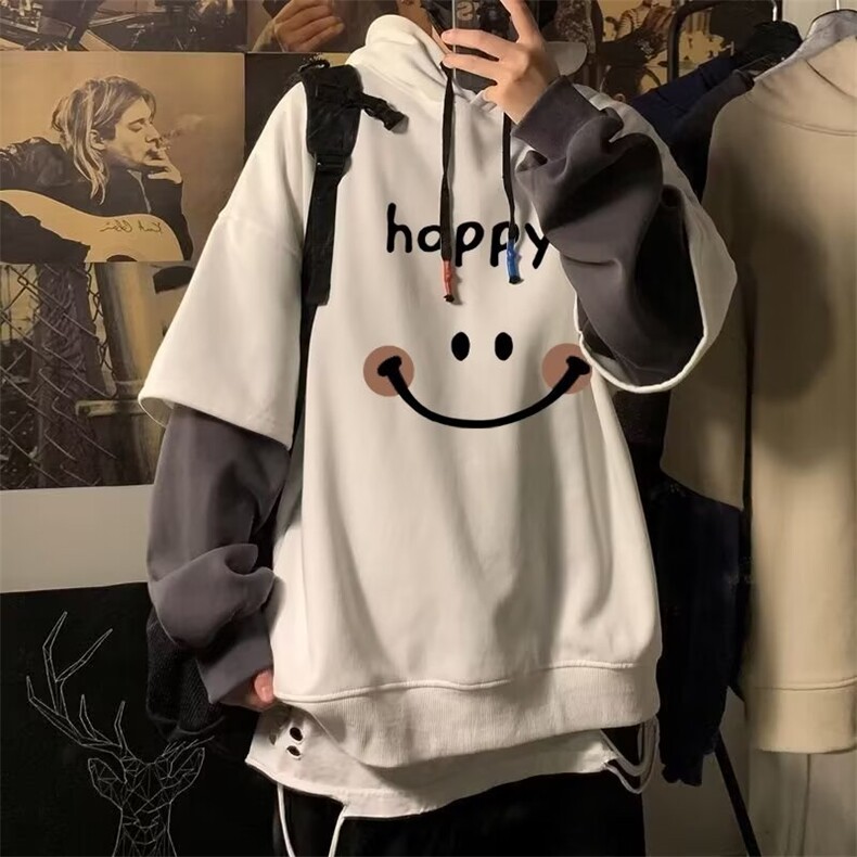 美式复古猫咪连帽卫衣女宽松大码胖MM正肩黑色秋冬加厚外套内搭潮，女装短外套，星座1210-1