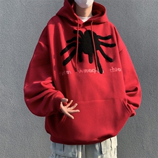美式潮牌宽松设计感上衣2024春季高街复古连帽卫衣男W8086-P42，男装卫衣，星座512-4