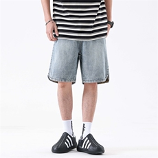 牛仔短裤男2025夏季新款舒适百搭宽松休闲潮牌男生七分裤312#-P59，男装牛仔裤，电商A178-1