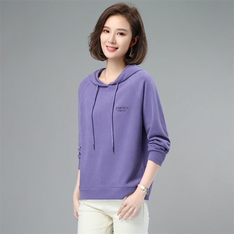 草莓叶春季卫衣女2023新款韩版宽松薄上衣小个子拉链开衫妈妈外套，女装卫衣/绒衫，伊满意