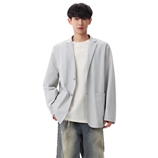 复古宽松西装外套单排扣休闲西服通勤百搭上衣XZ309JK8628P85，男装西服套装，星座309（原A406）