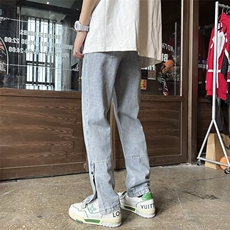 牛仔裤男秋季潮大码休闲裤子高街N748P48，男装牛仔裤，星座1116-2