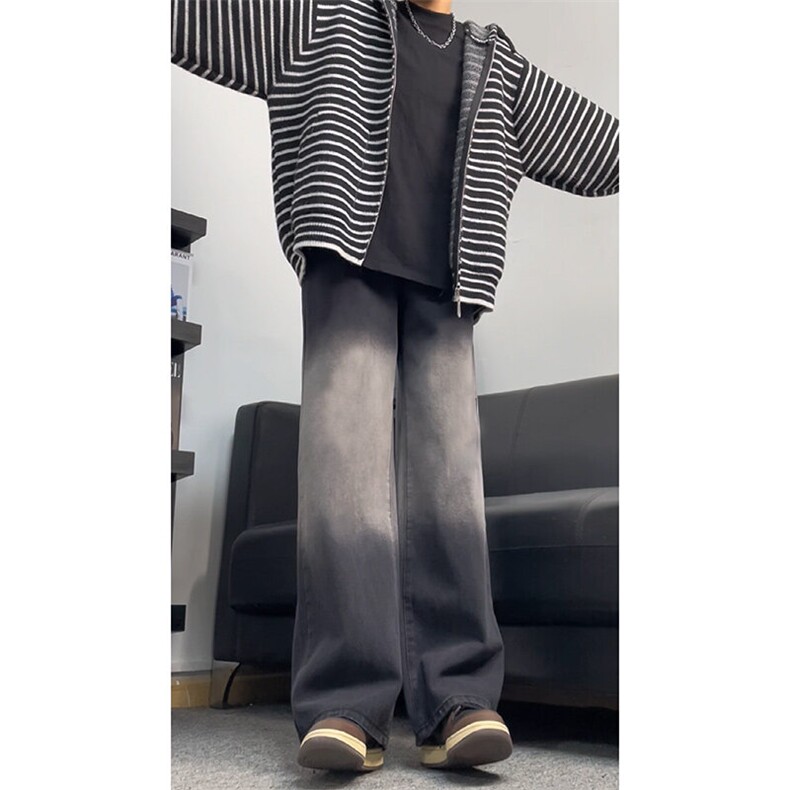 渐变修身牛仔裤美式高街vibe裤子XZ310A-4-NZ11-P55,男装牛仔裤,星座310A-4