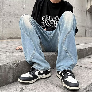 牛仔裤男秋季潮大码休闲裤子N1778P45图片