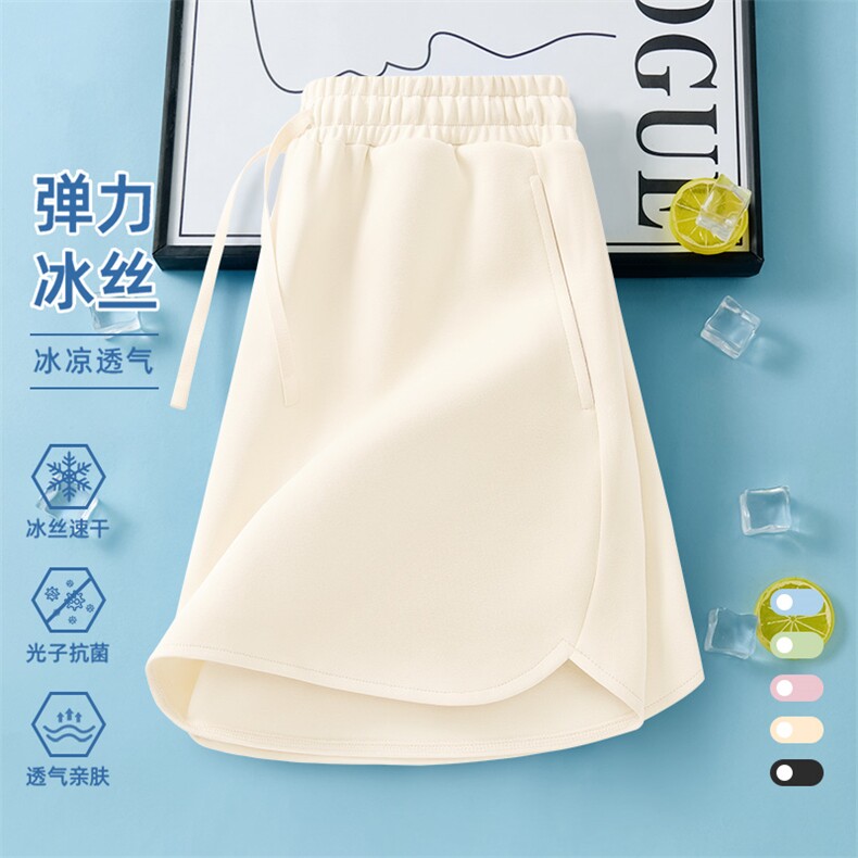 2025年夏季中腰宽松松紧短裤速干抗菌短裤时尚百搭，女装休闲裤，初己品牌服饰全品类供货