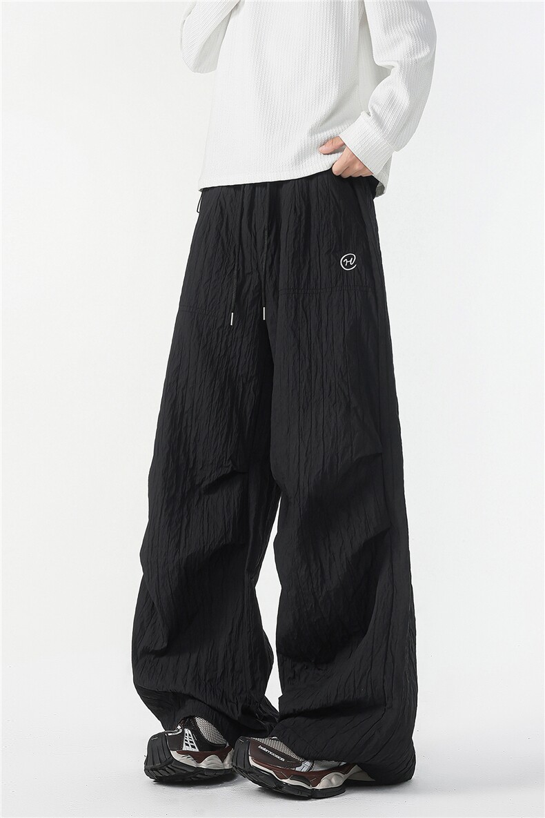 8XL-M新款速干肌理感直筒工装裤男宽松早秋休闲裤阔腿裤K9172P68,男装工装外套,电商D206-1