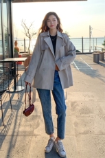 现货2021春季新款工装收腰风衣浙宝292A货号C303，女装风衣，时倾STUDIO
