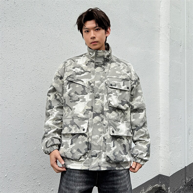 美式新款冬多口袋户外机能休闲棉衣外套A436-W995-P95138,男装棉衣,电商A436