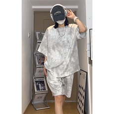 夏季重磅半袖短袖T恤情侣套装T3553上衣26-DK8514裤子26【特价】，男装T恤，电商A007