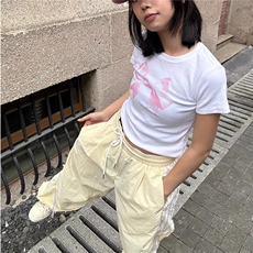 高级感痞帅冲锋裤女春季美式风高街裤子春夏款宽松直筒休闲裤，男装休闲裤，星座506A
