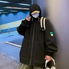 JKA701P68可二开港风冲锋衣百搭休闲宽松夹克外套男，男装夹克，星座1204-3