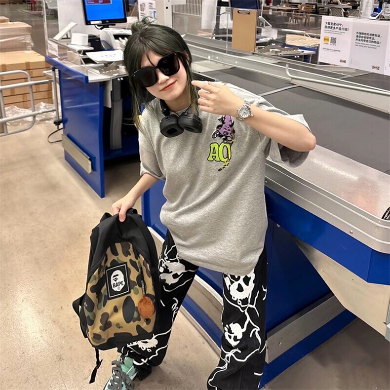 万针全刺绣工艺高品质260克双纱纯棉美式高街短袖T恤特P33,男装T恤,电商A486