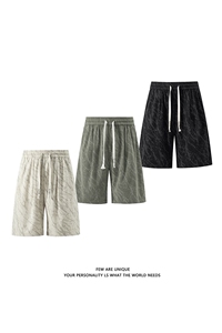 抖音品质夏季美式扎染休闲短裤男直筒宽松裤子-A2139TP25无差价图片
