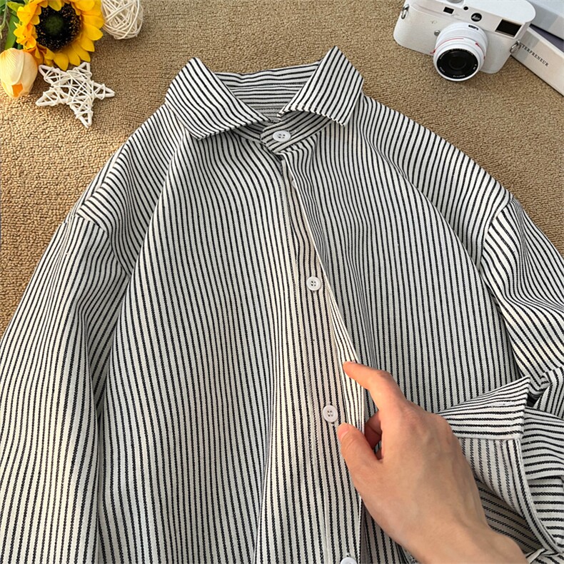 2025HC25484改长秋季摆拍大码条纹长袖衬衫M-5XHC25485-特P35,男装衬衫,电商A022