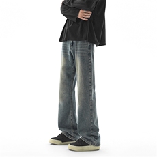 已出货修身牛仔裤微喇男长裤KD616-P40控68，男装牛仔裤，电商D312-1