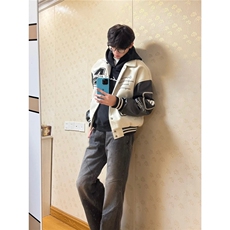 【有货】DJK1056-P98刺绣棒球服外套春季新款复古情侣立领夹克潮，男装夹克，星座603-2
