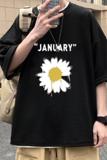 Q11073-P30春夏季七分袖t恤男大码五分袖男短袖中袖，男装T恤，电商A040