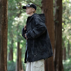 潮牌vibe迷彩冲锋衣春秋季痞帅工装外套男士宽松美式机能登山夹克，男装夹克，星座601-2