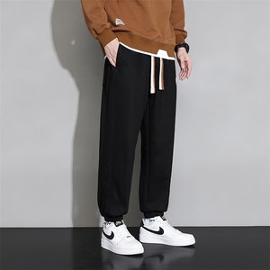 主推棉M-8XL 秋季新款大码束脚潮流休闲卫裤 109-K612-P50图片