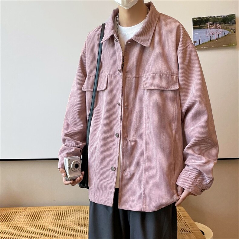 春秋季百搭休闲宽松灯芯绒夹克男士JK156-P60,男装夹克,星座1204