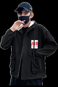 秋季外套男韩版潮流宽松帅气连帽青少年上衣夹克男J图片