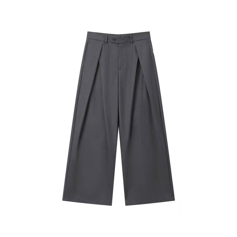 XK001-P6098韩版休闲纯色设计感立体褶皱百搭西裤,男装西裤,星座1303B