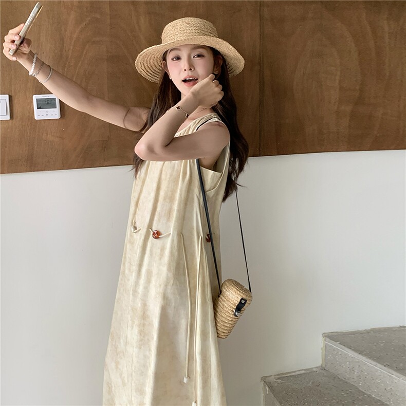 【现货主推】好品质度假风气质无袖连衣裙2C372-822-P135控198,女装连衣裙,2C372