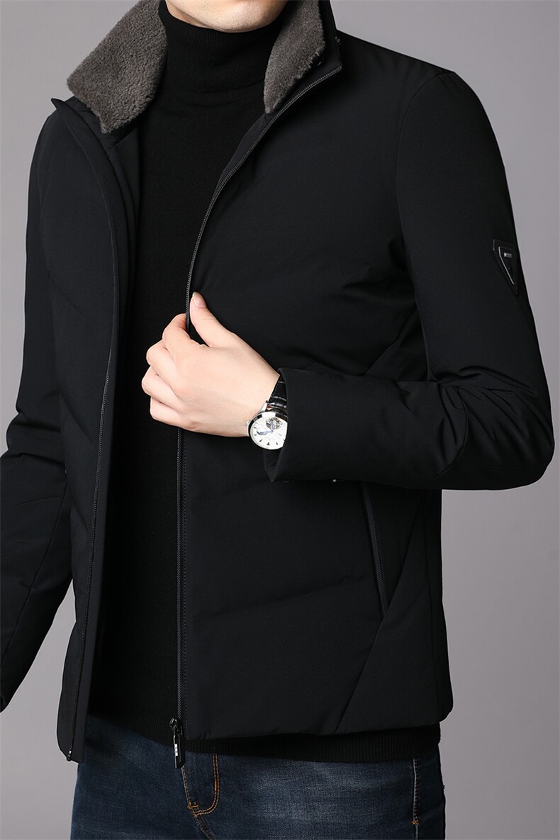 B19006钱塘2021-1春节款羽绒服流行高端男士休闲90白鸭绒,男装羽绒服,钱塘207-1