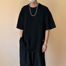 2025现货棉质短袖T恤设计感宽松休闲打底上衣A351-AT2558-P45，男装T恤，电商A351