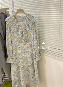 春季新款花连衣裙图片