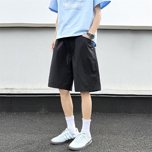 美式速干工装短裤男夏潮牌宽松黑色运动五分沙滩休闲裤子D501/P35图片